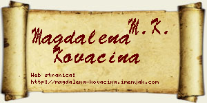 Magdalena Kovačina vizit kartica